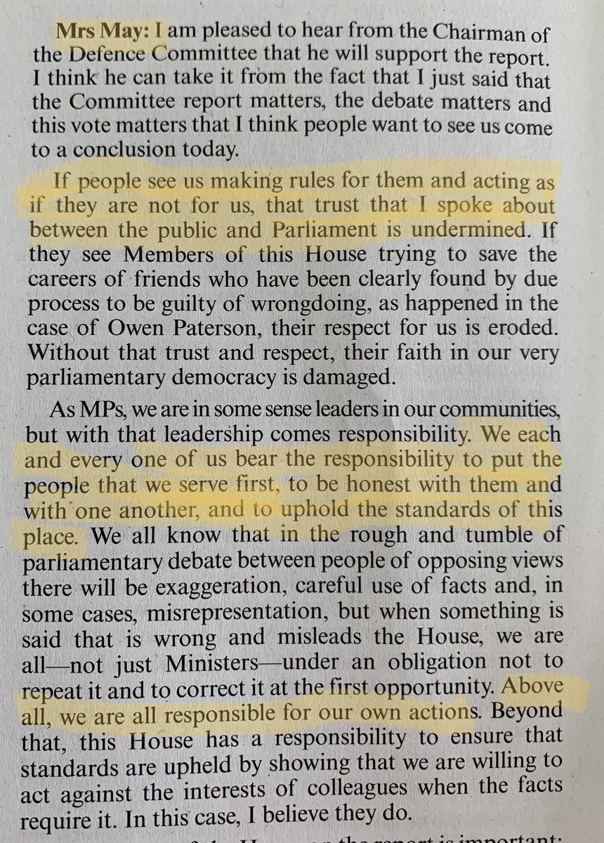 #PrivilegesCommittee debate: @theresa_may
said “Above all, we are all responsible for our own actions”

We now know that both Mrs May and @Tobias_Ellwood broke covid rules!

Hypocrites!!!