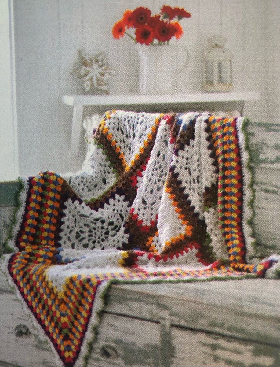 Crochet Multi Coloured Granny Square Rainbow Throw Pattern 🌈 
#crochet #GrannySquare #rainbow #wip #yarn #MHHSBD #magic #blanket #inbizhour etsy.com/listing/101522…