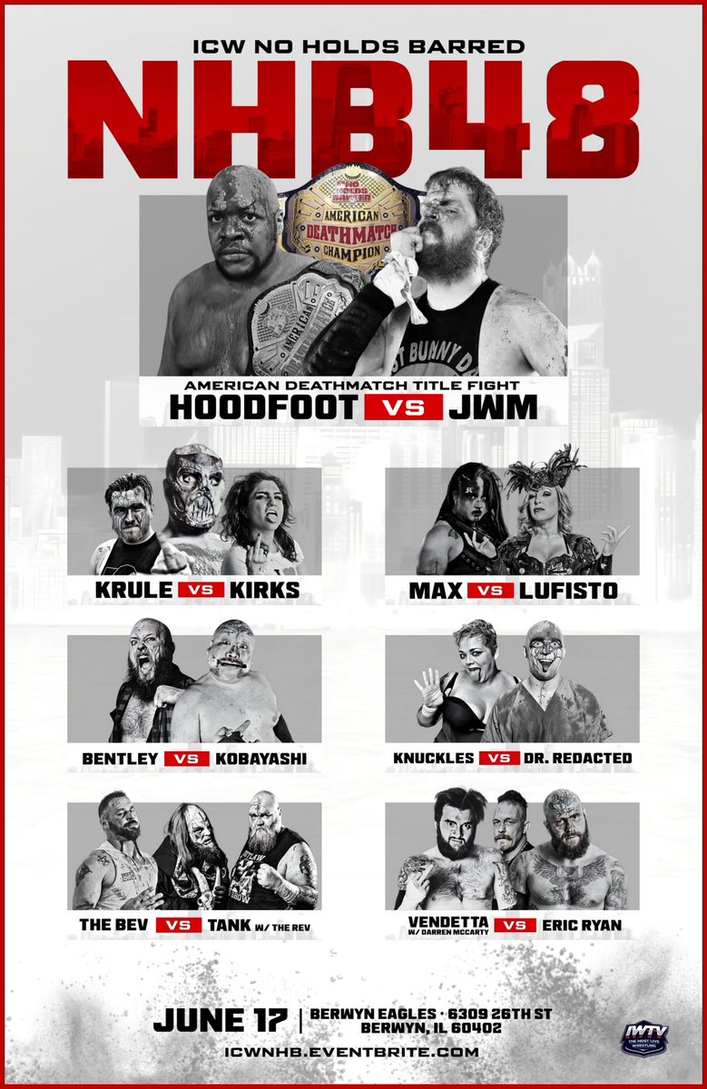 thumbtackyuki89's tweet photo. #140字プロレス
@indiewrestling にて配信中!
ICW NO HOLDS BARRED
6.17大会「#NHB48」より
【#ワンマッチプチレビュー】
フードフット
vs
ジョン・ウェイン・マードック
アメリカンデスマッチ王座戦
6/17/23 #NHB48
🌟🌟🌟🌟 https://t.co/j3n1TCA7kI