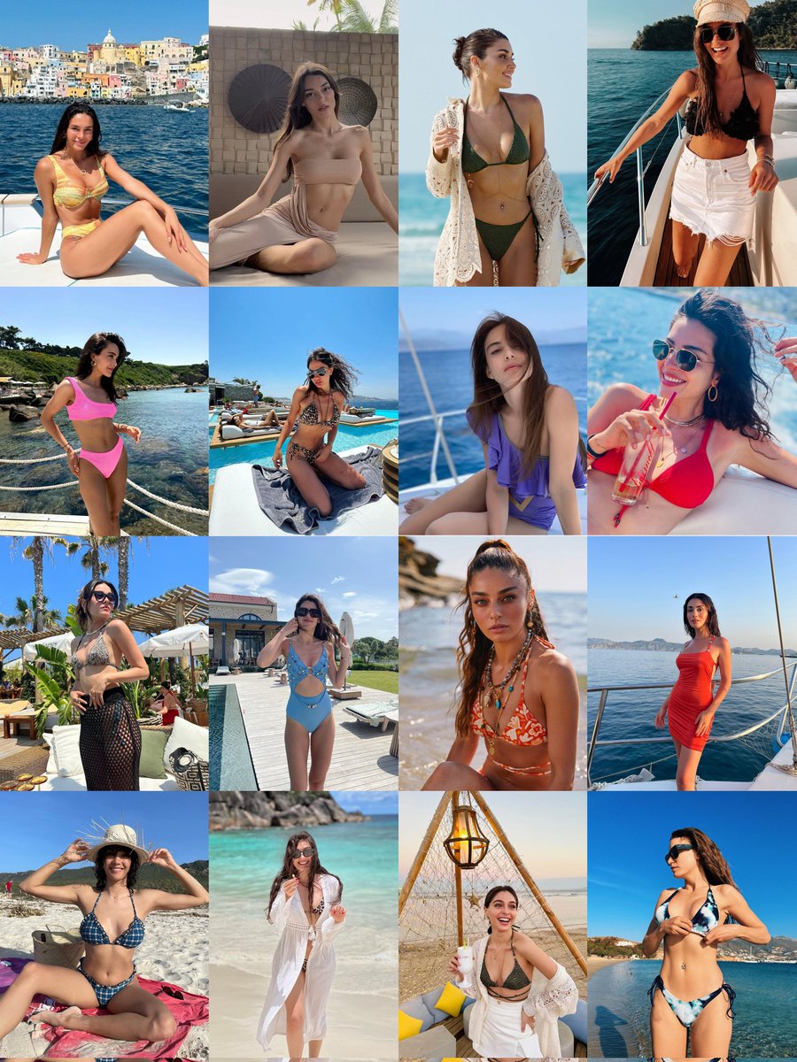 turkish actresses × summer ☀️