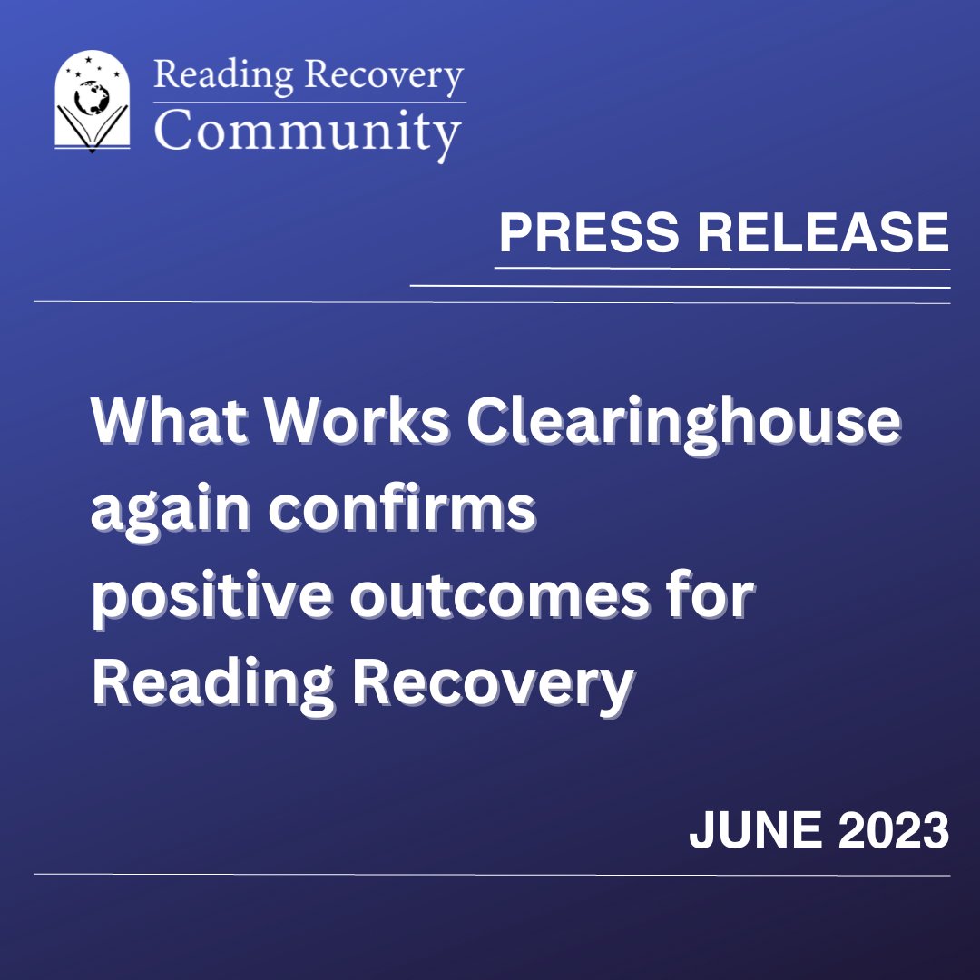 The What Works Clearinghouse, an investment of the Institute of Education Sciences within the U.S. Department of Education, again confirmed the effectiveness of Reading Recovery during a 10-year review of research studies. 
readingrecovery.org/what-works-cle…