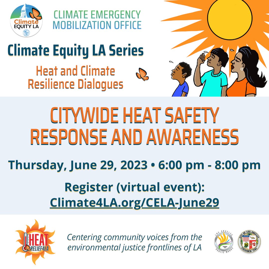 LANCSA (@la_ncsa) on Twitter photo Join <a href="/CEMO_EJ4LA/">LA City Climate Emergency Mobilization Office</a> tomorrow evening for a continued conversation about what folks are doing about HEAT. Learn more and RSVP at climate4la.org/CELA-June29. #ClimateEquityLA #HeatRelief4LA Join <a href="/CEMO_EJ4LA/">LA City Climate Emergency Mobilization Office</a> tomorrow evening for a continued conversation about what folks are doing about HEAT. Learn more and RSVP at climate4la.org/CELA-June29. #ClimateEquityLA #HeatRelief4LA