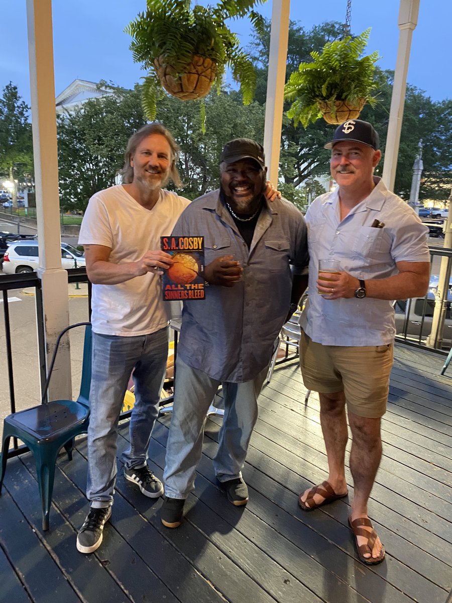 The Dirty South Club in Oxford, MS last night. Celebrating the release of @blacklionking73’s latest. With @michael_f_smith and Tom Franklin somewhere off camera. The ghosts of Larry Brown and Mr. Faulkner always present. @CITYGROCERYOXMS @SquareBooks #southernlit