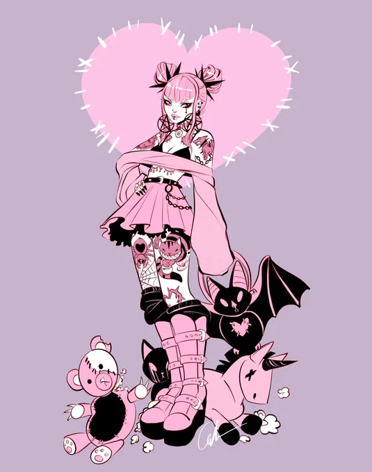This months theme of Goth girls is complete!!!