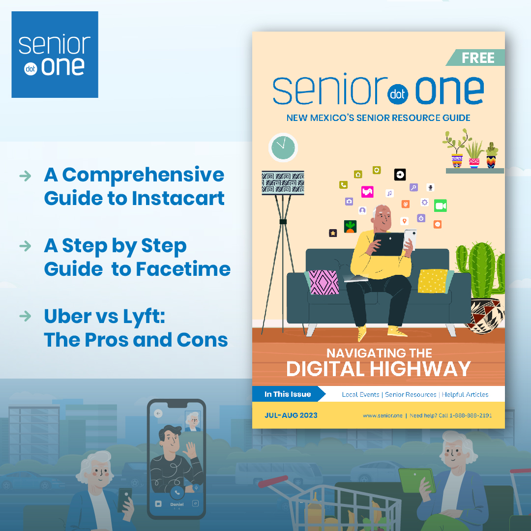 Did you know SeniorOne publishes a bi-monthly Resource Guide?📒

Pick up the newest edition at various Albuquerque locations.
Curious about where to get yours?

Call us at 1-888-888-2191 to learn more! ☎️
#Albuquerque #ResourceGuide #SeniorCare