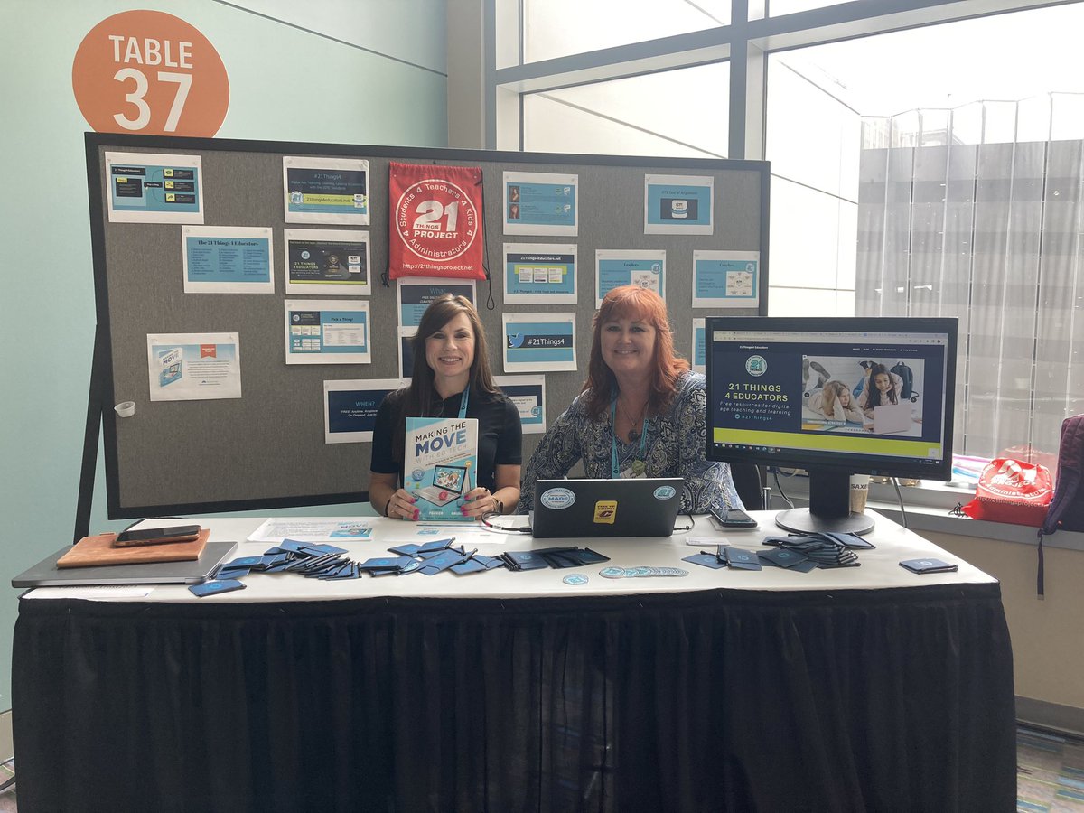 The list of amazing things <a href="/drjennparker/">Dr. Jenn Parker</a> + <a href="/K_Grunow/">Dr. Kate Grunow-Russo</a> are brining to Ed Tech educators goes on and on! 10/10 recommend! 21things4.net #makingthemove