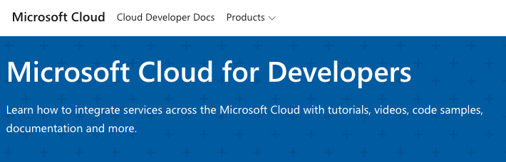 DanWahlin's tweet photo. Excited to announce a new Microsoft Cloud for Developers hub on Microsoft Learn! 🎉 🥳

✅ Learn about services across the entire Microsoft Cloud
✅ Learn about integrations between Azure, Microsoft 365, Power Platform, and GitHub. 
✅ Hands-on tutorials & videos
✅ We've begun integrating AI content & have a lot more planned!

https://t.co/IOPATAQbbK