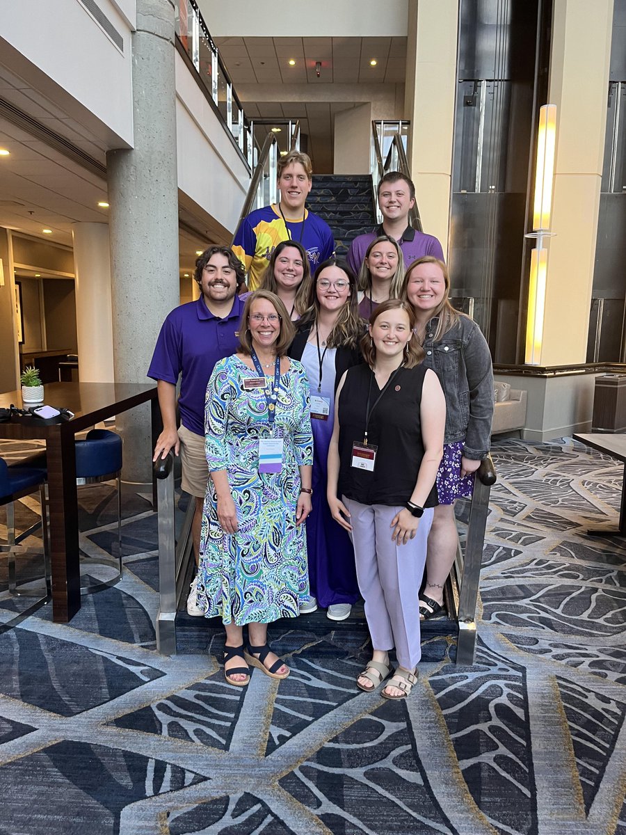 uwsphealth's tweet photo. Our family and consumer sciences students, alumni and Prof. Susan Turgeson represented #UWSP extremely well at the 2023 American Association of Family & Consumer Sciences (@aafcs) Conference and Expo in Baltimore June 22-26. #AAFCSac #SayYesToFCS https://t.co/srWuUAoGoH https://t.co/dmRGDYpNhU
