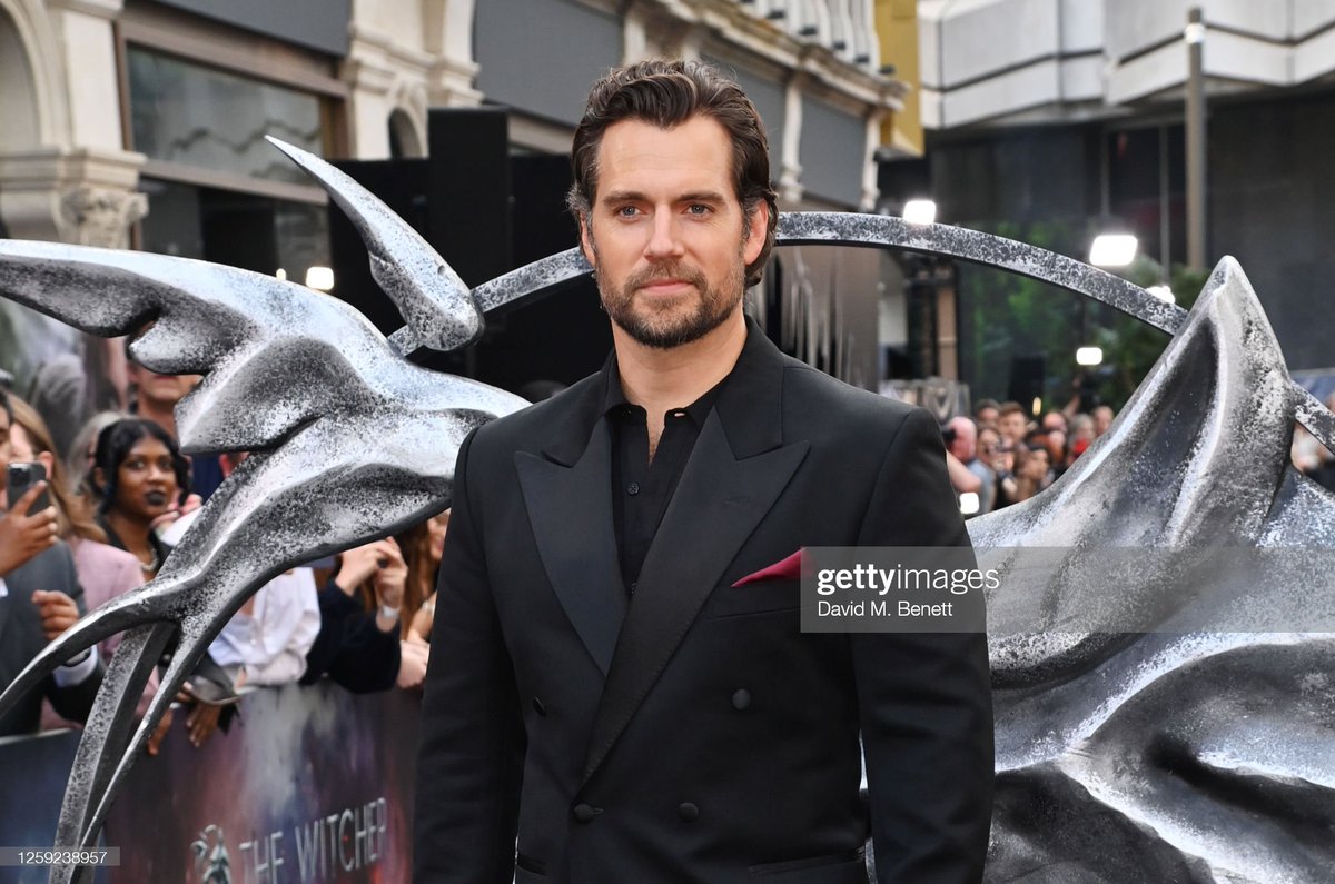 Henry Cavill with stunt director Wolfgang Stegemann at The Witcher premiere