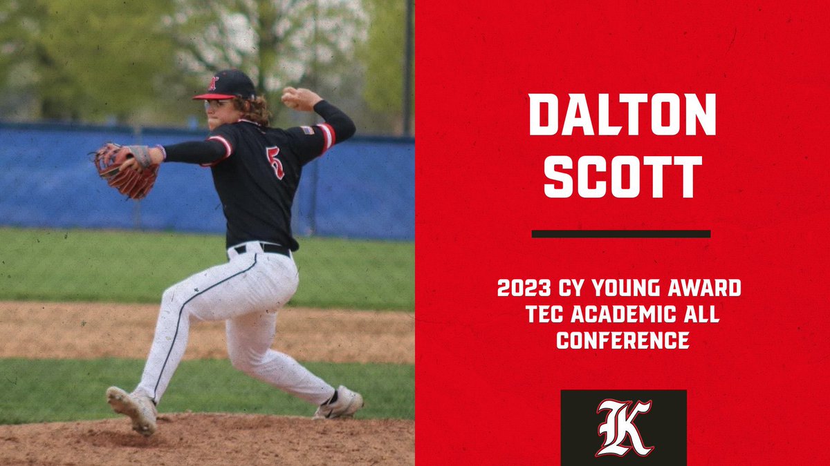 🚨2023 Season Awards - Congratulations 👊Class of 2023 Dalton Scott (RHP, OF) received Cy Young Award🌟and TEC Academic All Conference📚#WeAreKtownBSBL #PantherPride🐾 #AcceptTheChallenge🦅🇺🇸 @CAB_Athletics @dalton79039675