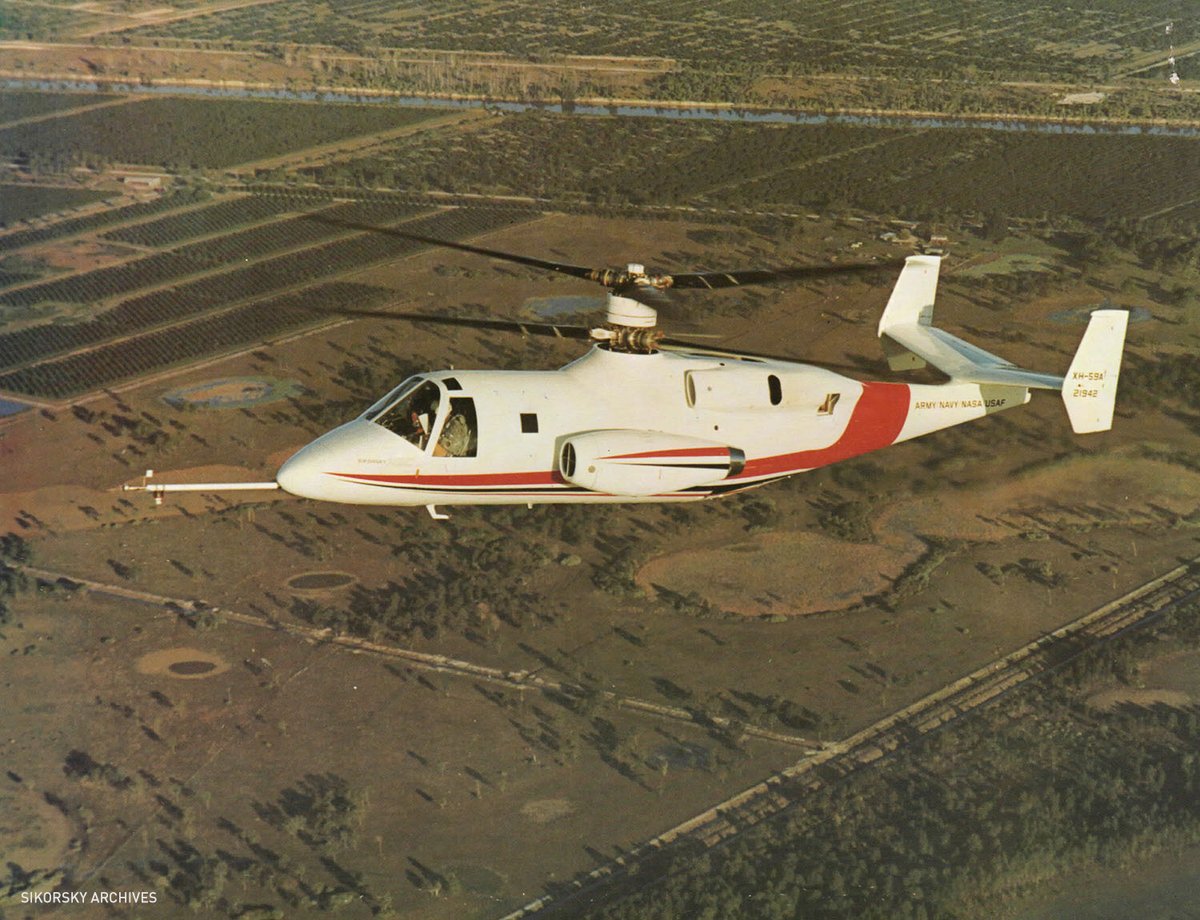 In 1973, the Sikorsky Advancing Blade Concept debuted on the Sikorsky S-69, expanding the speed envelope for helicopters. This technology was later incorporated into our X2 family of aircraft. #Sikorsky100