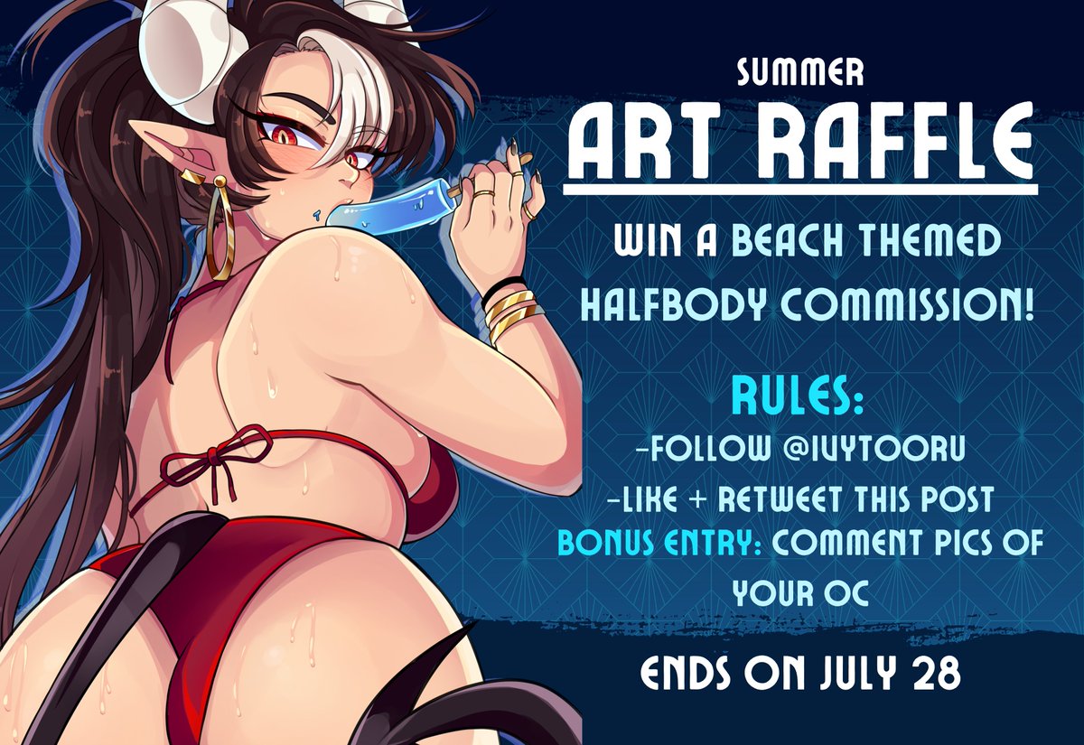raikaroar's tweet photo. 🤿SUMMER ART RAFFLE🤿

Rules: 
- Follow @ivytooru (new follows are welcome!) 
- RT + Like this post 
Bonus entry: Comment below with your vtuber!

I really enjoyed doing this last time, so we're having a round 2: summer themed🌊Good luck, everyone!💙 https://t.co/SL0hEpzr6T