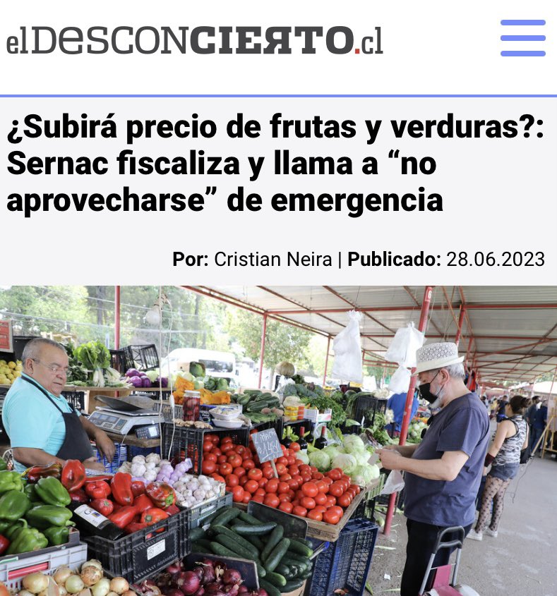 Es de esperar que nadie se aproveche de la catástrofe para manipular los precios. Ningún bolsillo familiar resiste nuevas alzas. Conocida es la colusión y altos precios en supermercados que afecta a todo el país. Urge frenar este abuso!