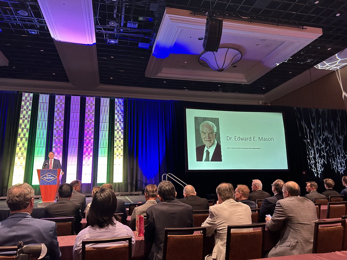 DrCLovato's tweet photo. Annual Mason Lecture #ASMBS2023 

@davearterburn 

How do we move the needle on the treatment metabolic disease? 

It takes time to see the benefit of surgical care.

BUT these costs savings are significant, especially in patients with Type II Diabetes!

@ASMBS https://t.co/yIEVgW4WjA