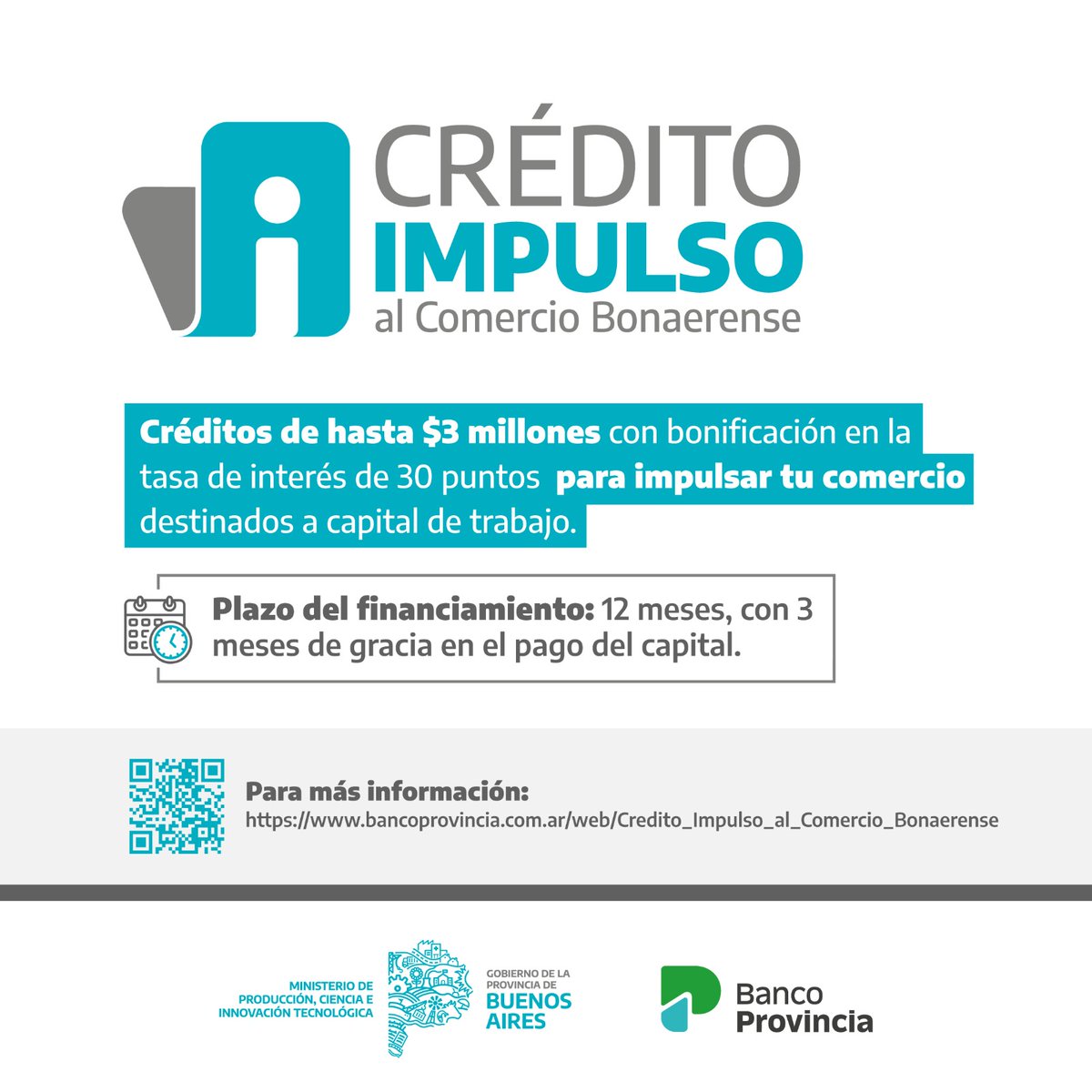 APESOAsoc's tweet photo. 🛒🛍️ ¡GRAN OPORTUNIDAD PARA TU COMERCIO!

El Ministerio de @produccionpba junto con el @bancoprovincia lanzaron una nueva línea de crédito de hasta $3millones con 30 puntos de la tasa de interés bonificada. https://t.co/PEkjHWlDtL