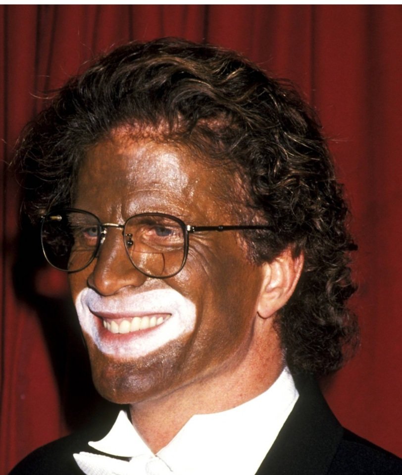 LesainLA's tweet photo. @JoeVeryNice Howard was parodying Ted Danson when he publicly showed up in blackface back when he dated Whoopi... (never forget) https://t.co/ZoP928WQfB
