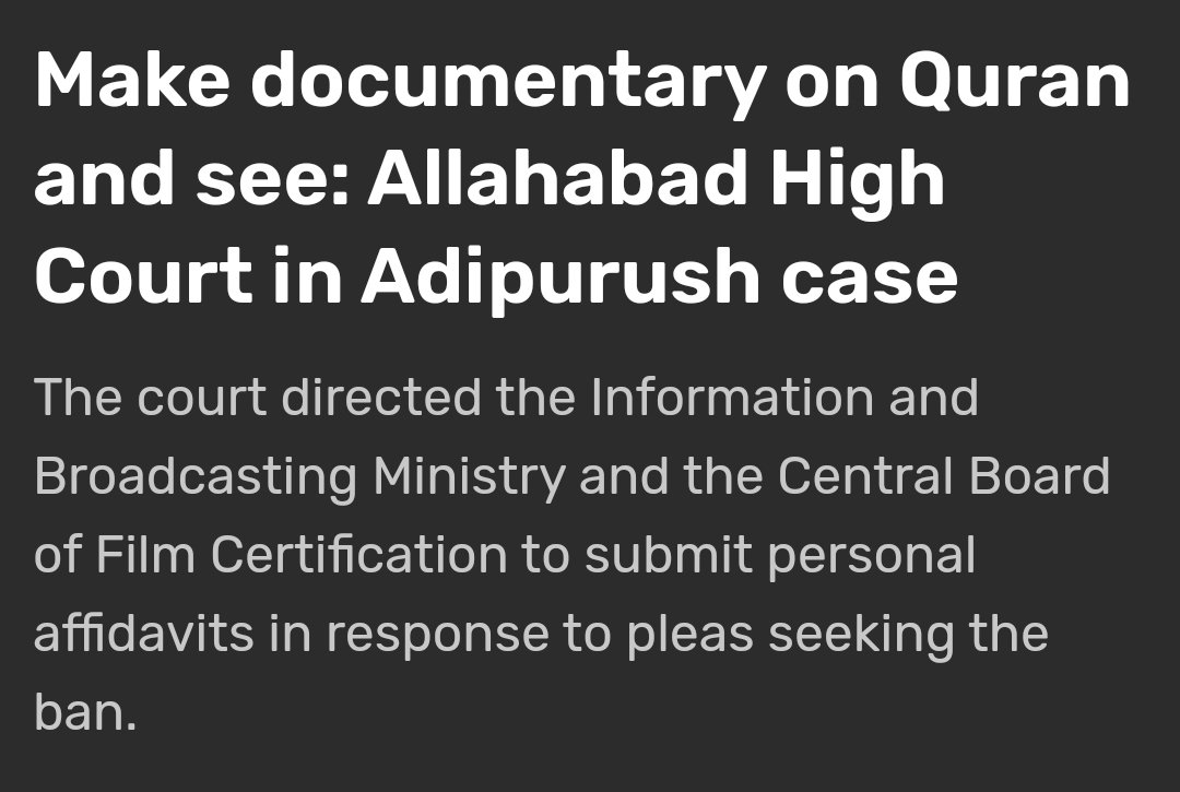 Allahabad High Courts says exactly what @GemsOfBollywood has been saying since inception - #Urduwood selectively targets only Hindus. 

No more ...