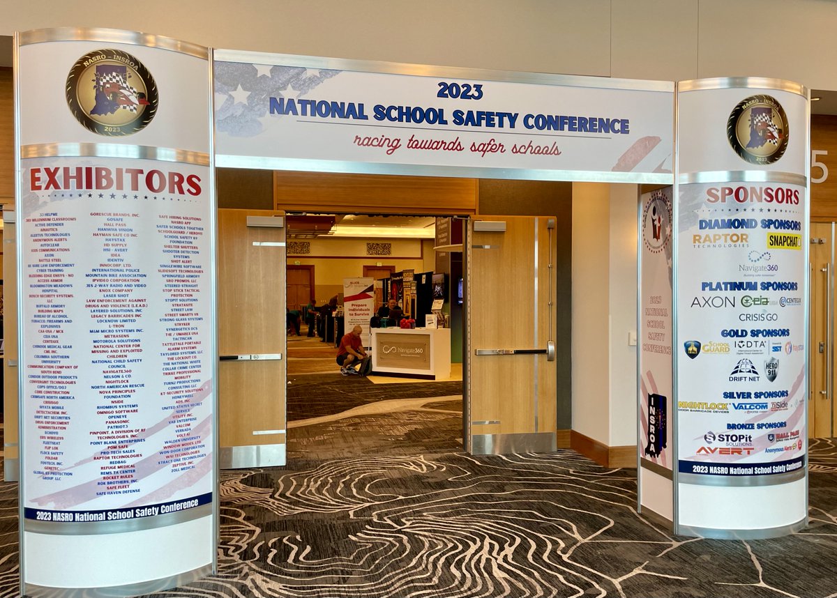 LSISolvesSafety's tweet photo. The 2023 National School Safety Conference is happening now! Stop by and see us at Booth 712. @NASRO_Info #NASRO2023 #NASROConference https://t.co/QKoNQTOIzh
