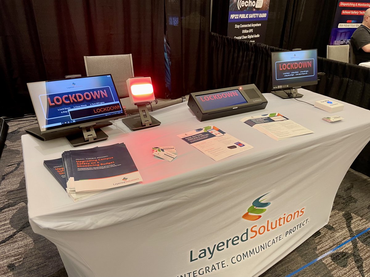 LSISolvesSafety's tweet photo. The 2023 National School Safety Conference is happening now! Stop by and see us at Booth 712. @NASRO_Info #NASRO2023 #NASROConference https://t.co/QKoNQTOIzh