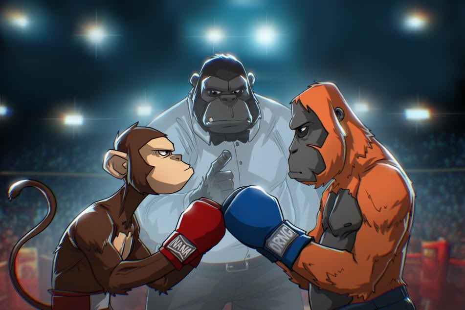playtheheist's tweet image. The Orangutans.

It’s time for a rumble in the jungle🍌🥊