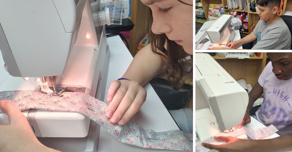 Every day at the Club is an opportunity to learn something new. Check out our kids at the Salvation Army Boys &amp; Girls Club learning how to sew!

... Who would love to see a fashion show???