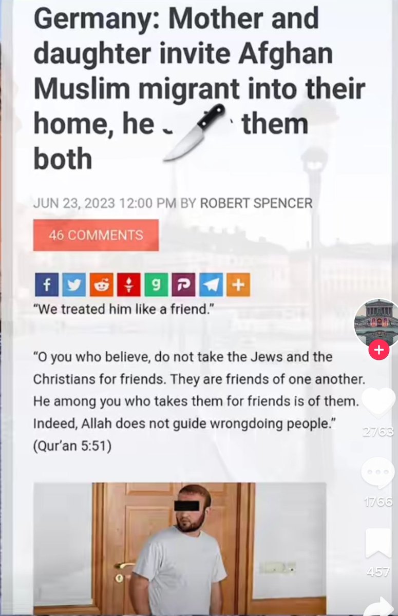 Almanya'da hümanist anne ve kızı bir afgan sığınmacıyı evine yemeğe davet etti. 

💥Afgan ikisini de bıçakladı.