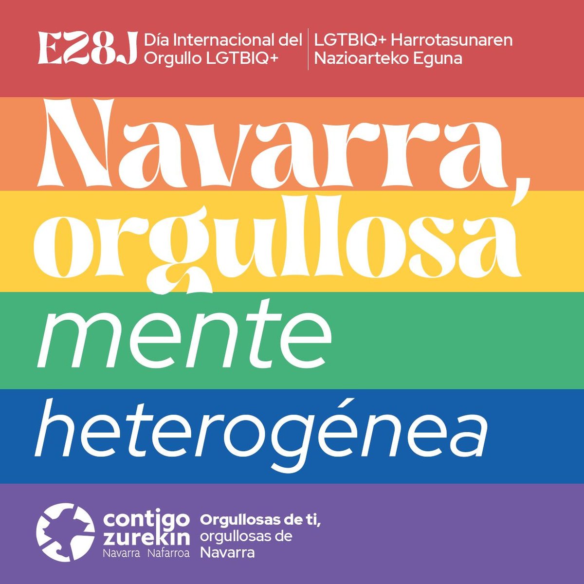 Orgullosamente heterogénea #Orgullo #PrideMonth
#Harrotasuna