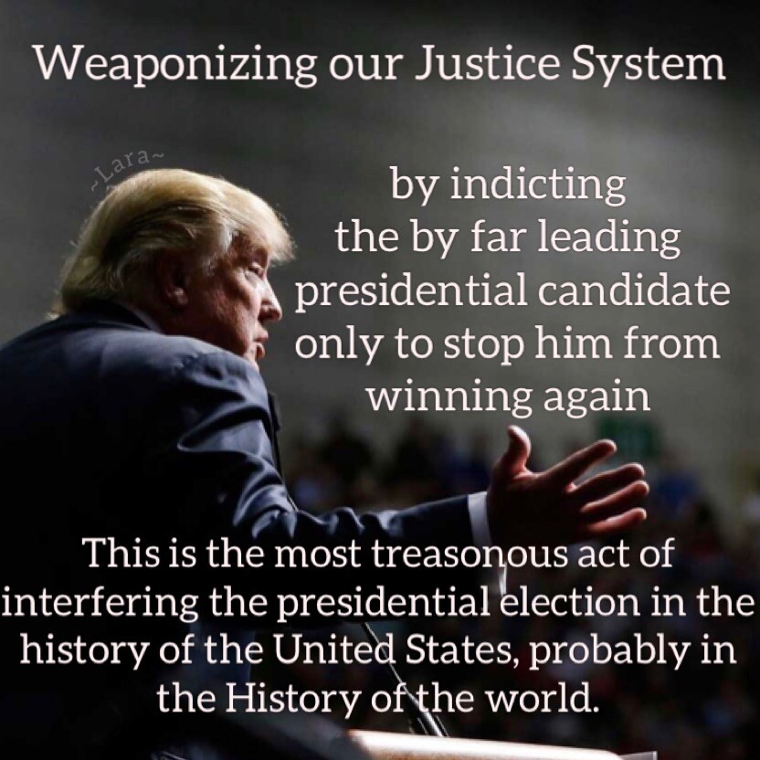 #JusticeSystem #WeaponizingJusticeSystem  #Trump2024TheOnlyChoice #Treason #ElectionInterference