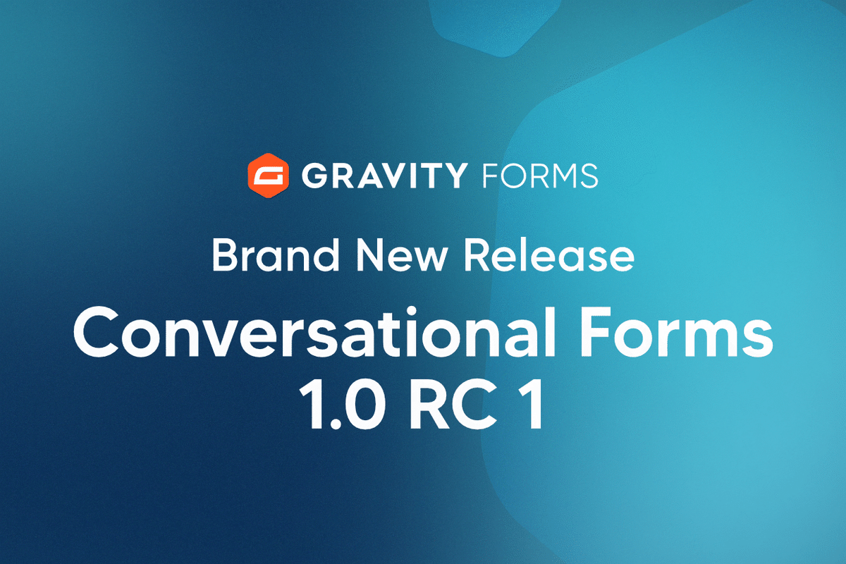 Conversational Forms Add-On Release Candidate 1

We are pleased to announce that Conversational Forms Release Candidate 1 is now live and ready for our community to test - we're excited to hear what you think of it!

gravityfor.ms/443OXuD

#WordPress