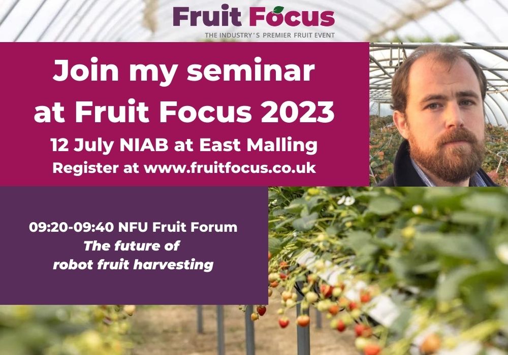 Fruit Focus (@fruitfocus) on Twitter photo Join Ed Herbert, <a href="/dogtoothtech/">Dogtoothtech</a> from 09:20-09:40 12 July 2023 in the NFU Fruit Forum at Fruit Focus. Ed will be speaking on The future of robot fruit harvesting: Robots are harvesting fruit around the UK - what works and how is this technology changing and improving? Join Ed Herbert, <a href="/dogtoothtech/">Dogtoothtech</a> from 09:20-09:40 12 July 2023 in the NFU Fruit Forum at Fruit Focus. Ed will be speaking on The future of robot fruit harvesting: Robots are harvesting fruit around the UK - what works and how is this technology changing and improving?