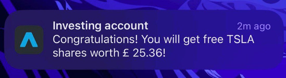 MoneyReferrals's tweet image. The #Trading212 referral is back! I received free Tesla shares last time 🚘 

Download the app, complete the registration &amp;amp; deposit at least £1 to get a free share worth £5-£100.

beemoneysavvy.com/trading212