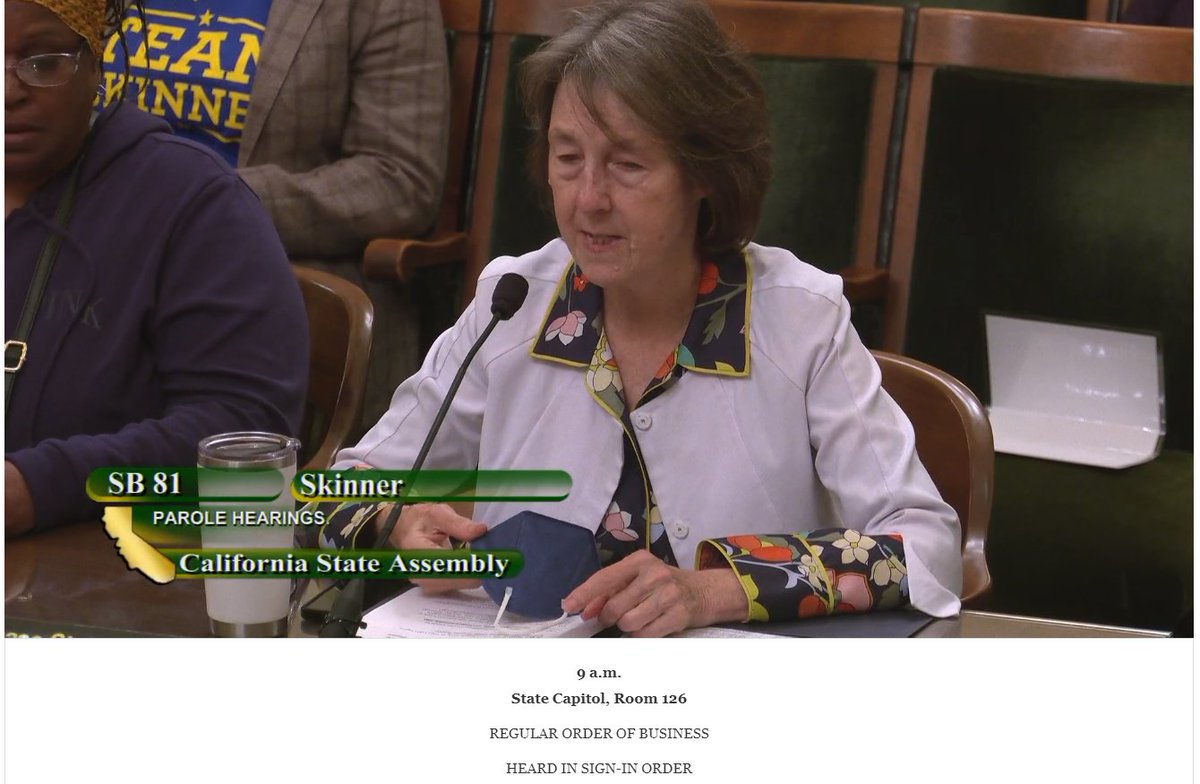NancySkinnerCA's tweet photo. ICYMI: Great news from yesterday! The Assembly Public Safety Cmte approved both of my #CALeg bills, #SB81 & #SB377 on 6-2 votes. SB 81 would reduce bias & increase fairness in CA's parole system. SB 377 would bar law enforcement officers from buying illegal guns for personal use. https://t.co/d3k8BTFrmJ
