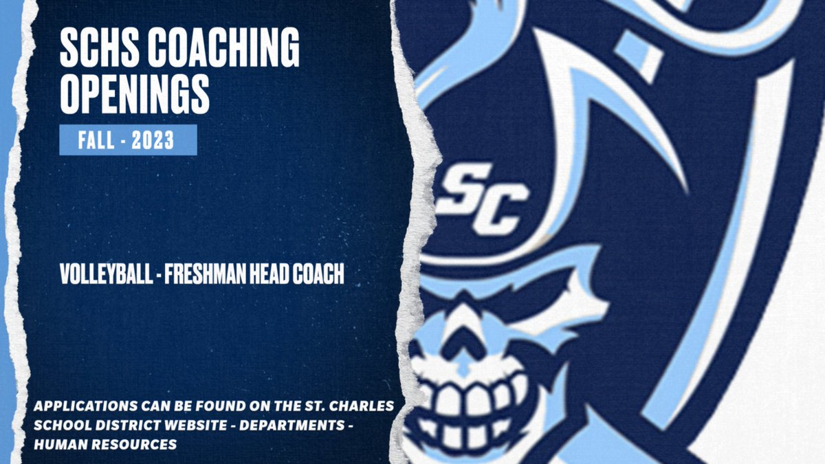 St. Charles High School is seeking applicants for the Freshman Girls Volleyball coaching position.