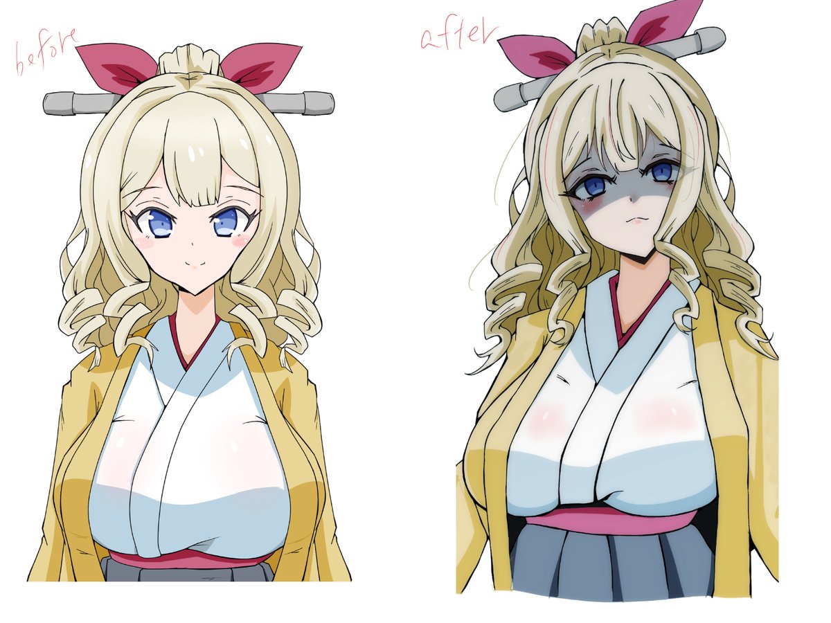 white kimono japanese clothes haori meiji schoolgirl uniform blue eyes kimono hakama  illustration images