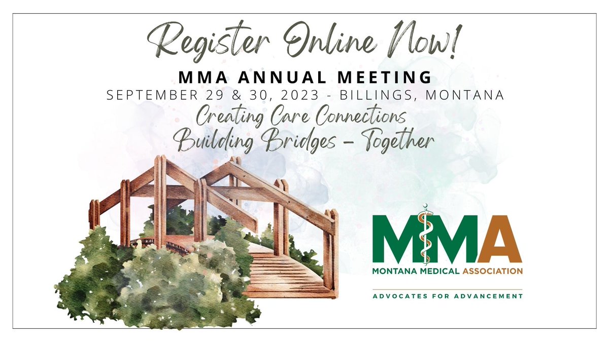 Don't miss out on our biggest event of the year! Gather with your statewide colleagues and access education sessions on new and emerging topics including artificial intelligence and medicine, treating substance use disorders, and more. Register online now: events.r20.constantcontact.com/register/event…