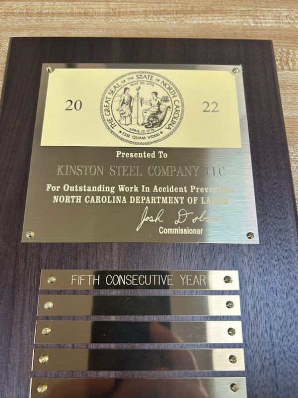 BuildwithLSC's tweet image. Awards from the NCDOL for maintaining a great safety record!