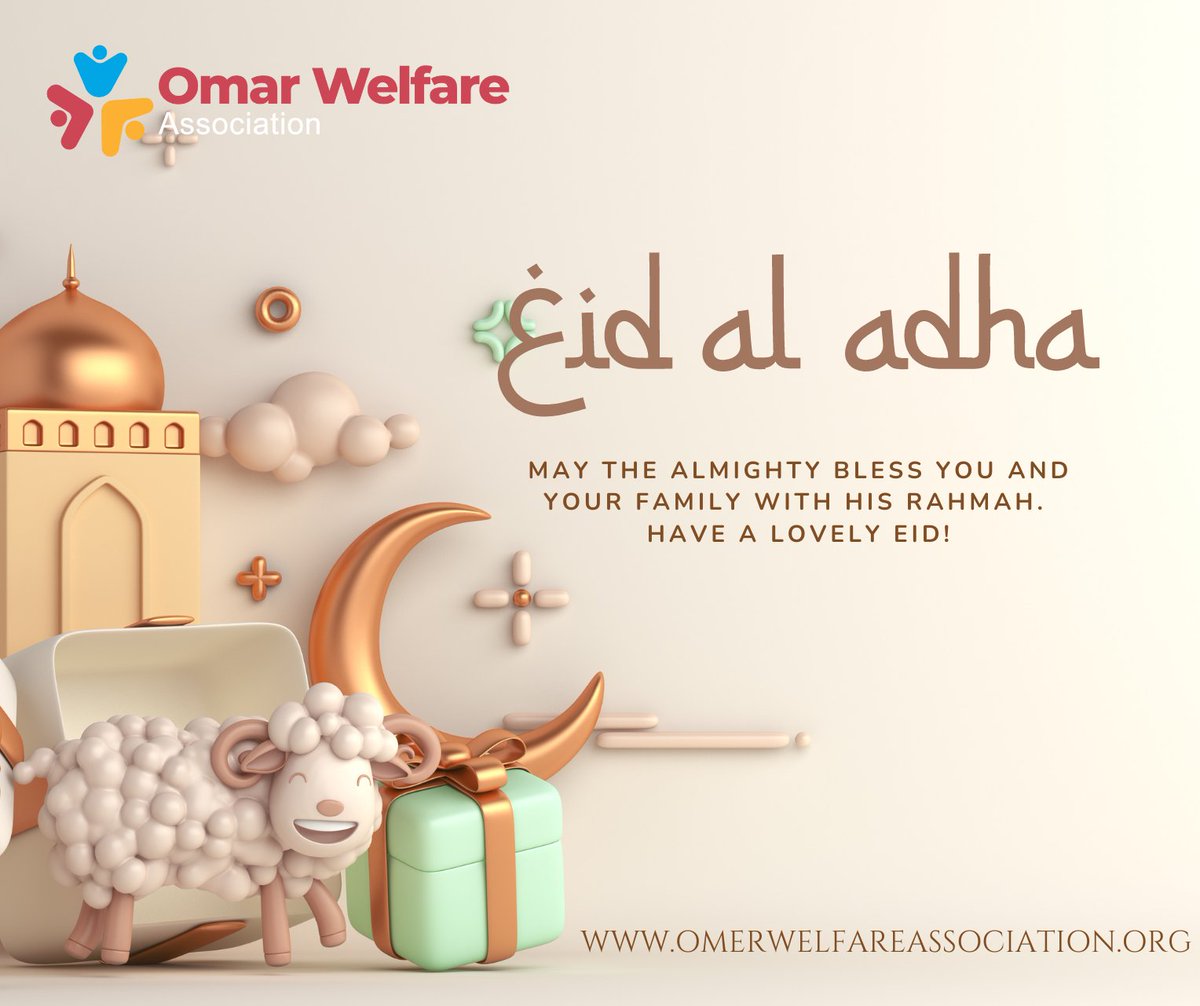 May the Almighty bless you and your family with His Rahmah. 
Have a lovely Eid Al Adha!