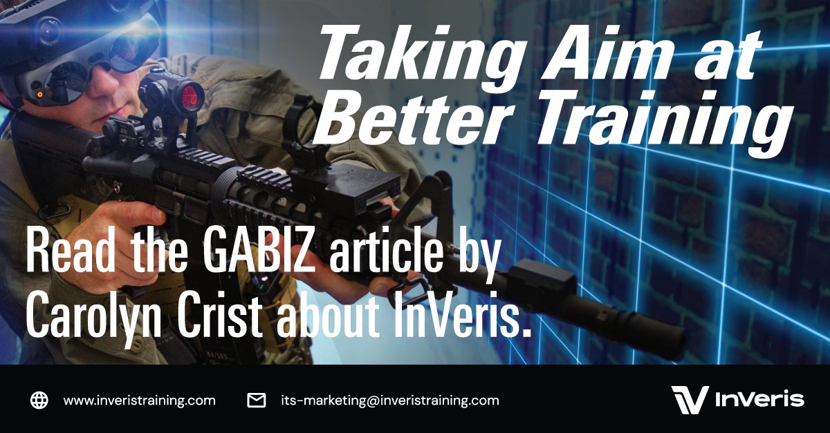 InVerisTraining's tweet image. Check out this GaBiz, The Magazine for Georgia Business, article written by Carolyn Crist, talking about InVeris Training Solutions history, mission, and products.
hubs.la/Q01W6_GZ0
#Training #lawenforcement #SimulationTechnology #ARVR #TrainingSolutions #GABIZmagazine