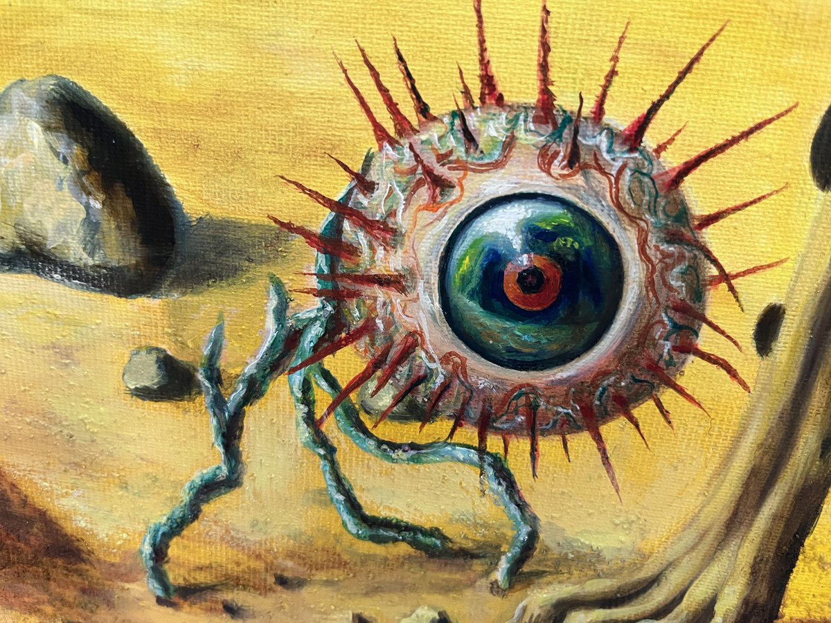 lukuznetsova's tweet photo. Hi there! Hope you have nice summer days. Here‘s one Fragment of my latest painting.
#oilpainting #surrealart #SURREALISM https://t.co/lAtY4p4Ewi