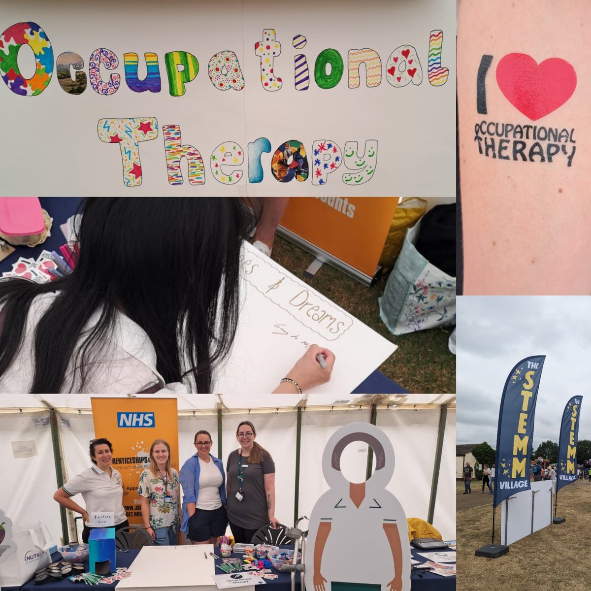 Great day chatting all things #OccupationalTherapy at #STEMMVillage at #RoyalNorfolkShow with lots and lots of students, families and teachers. 

So many people talking about improving mental health too and enjoying the activities on offer 
@NSFTtweets @NSFTrehab @EmilyLeeksOT