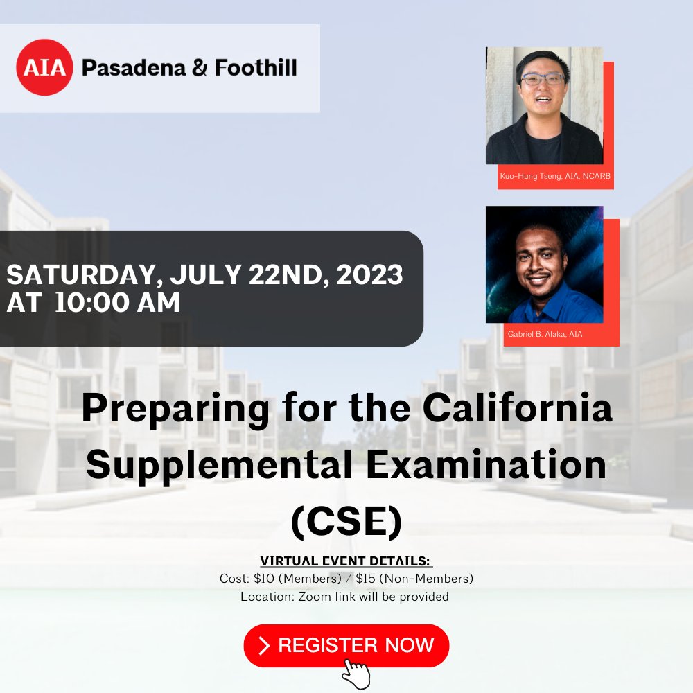 To start off our much anticipated "Get Licensed" series!

Registration link: aiapf.org/event-5332644