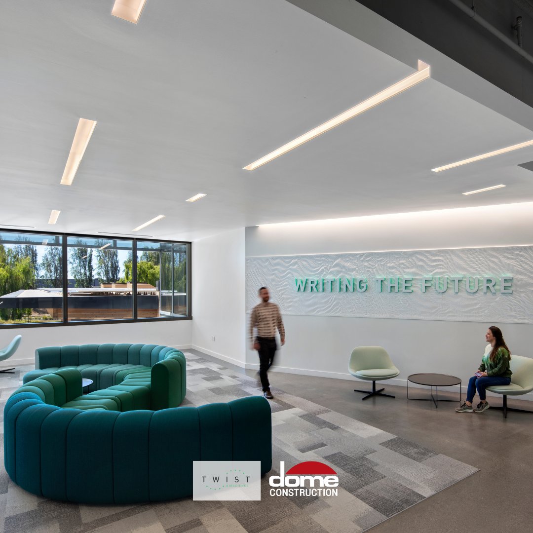 DomeBuilds's tweet photo. We are pleased to share a project from our life science client, Twist Biosciences, in South San Francisco! This project was a 60,000 sf cGMP labs &amp; office renovation. https://t.co/mTnYXzfjZf