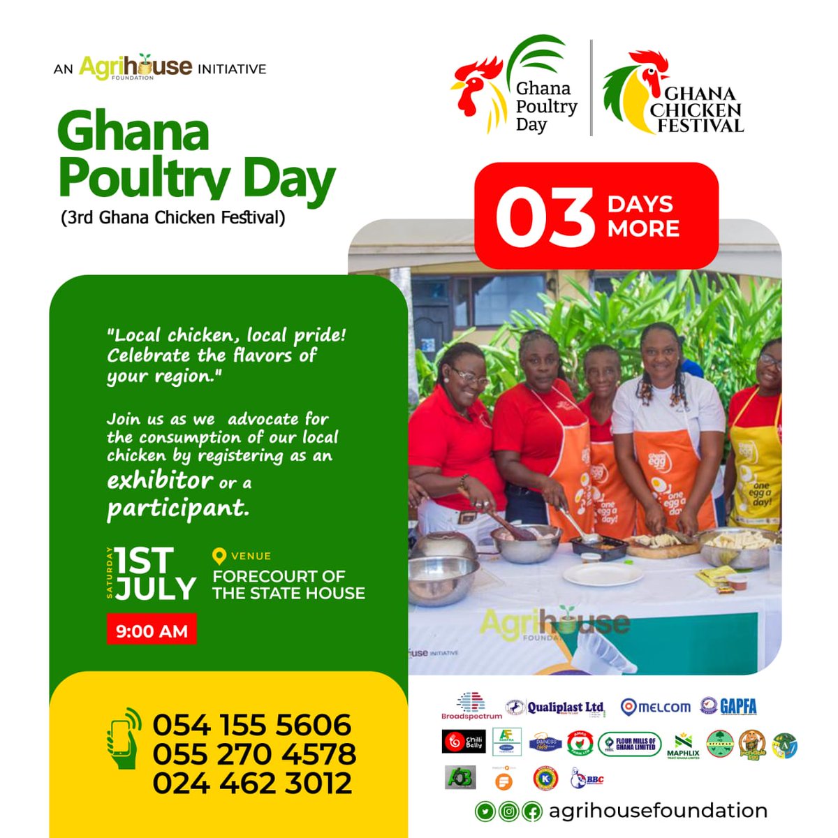 #Hurray!!! The amazing and game-changing programme to drive the local industry to attenuate the importation of chicken into the country. Thanks to @Agrihouse1 for such a remarkable initiative. #AgricToday is entreating us all to participate.