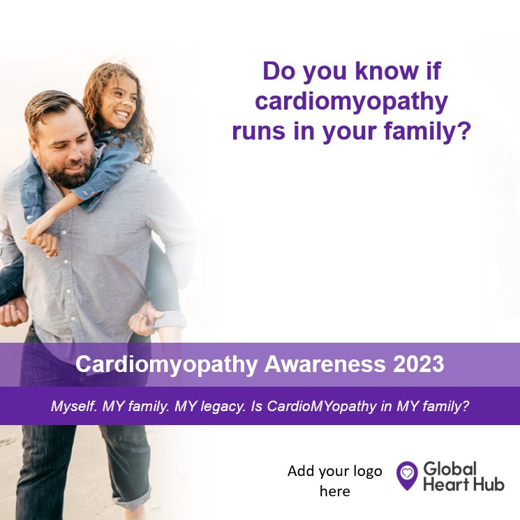 Cardiomyopathy often runs in families and it’s important to protect loved ones who may not have any symptoms. Make sure to talk to you doctor about your family’s history of heart disease or sudden unexplained death.

📲 globalhearthub.org/cardiomyopathy…

#CardiomyopathyAwareness2023