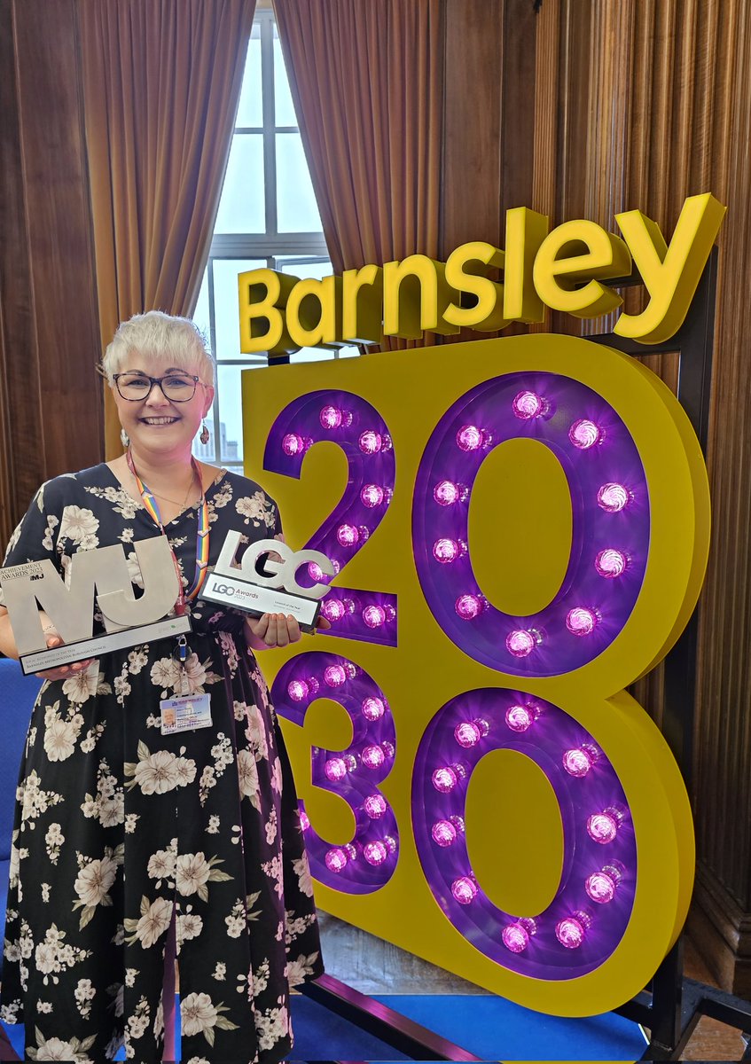AlisonDixon81's tweet image. Celebrating Barnsley councils TWO major awards! We're the LGC Council of the Year and MG Council of the Year! 🏆🏆

This is a testament to the incredible work of our staff and partners. When we come together, amazing things happen! 
#BarnsleyProud #AwardWinners #TogetherWeAchieve