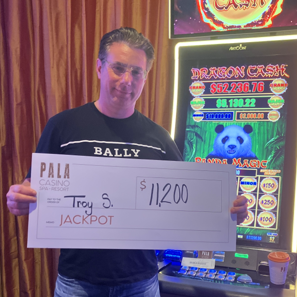 PalaCasino's tweet image. 👏Congratulations to Troy S. from Aliso Viejo, on his big win of $11,200 playing Panda Magic Dragon Cash! 🐼🧙🐉💵

#palacasino #pandamagic #dragoncash