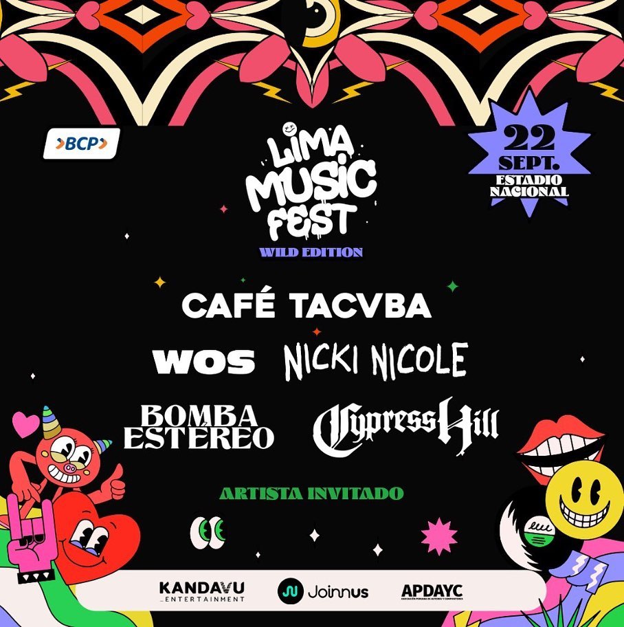 SACM_Oficial's tweet photo. ¡@cafetacvba regresa a Perú🇵🇪 como headliner del #LimaMusicFest! Será el 22 de septiembre cuando la banda eche el taconazo en el Estadio Nacional. https://t.co/zUG8LizKTS