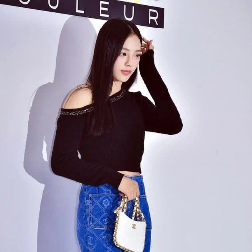 NewJeans' Minji slays at the Chanel pop-up store today.