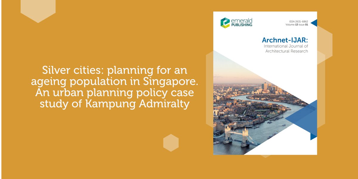 Did you read the blog by @tahachaiechi @jcu @CITBA4? Find out more about the research that explores ways in which Singapore adapts its planning policy & practices to meet the needs of its #ageing population here bit.ly/44gTNUS #Liveablecities #BuildingBetterFuture