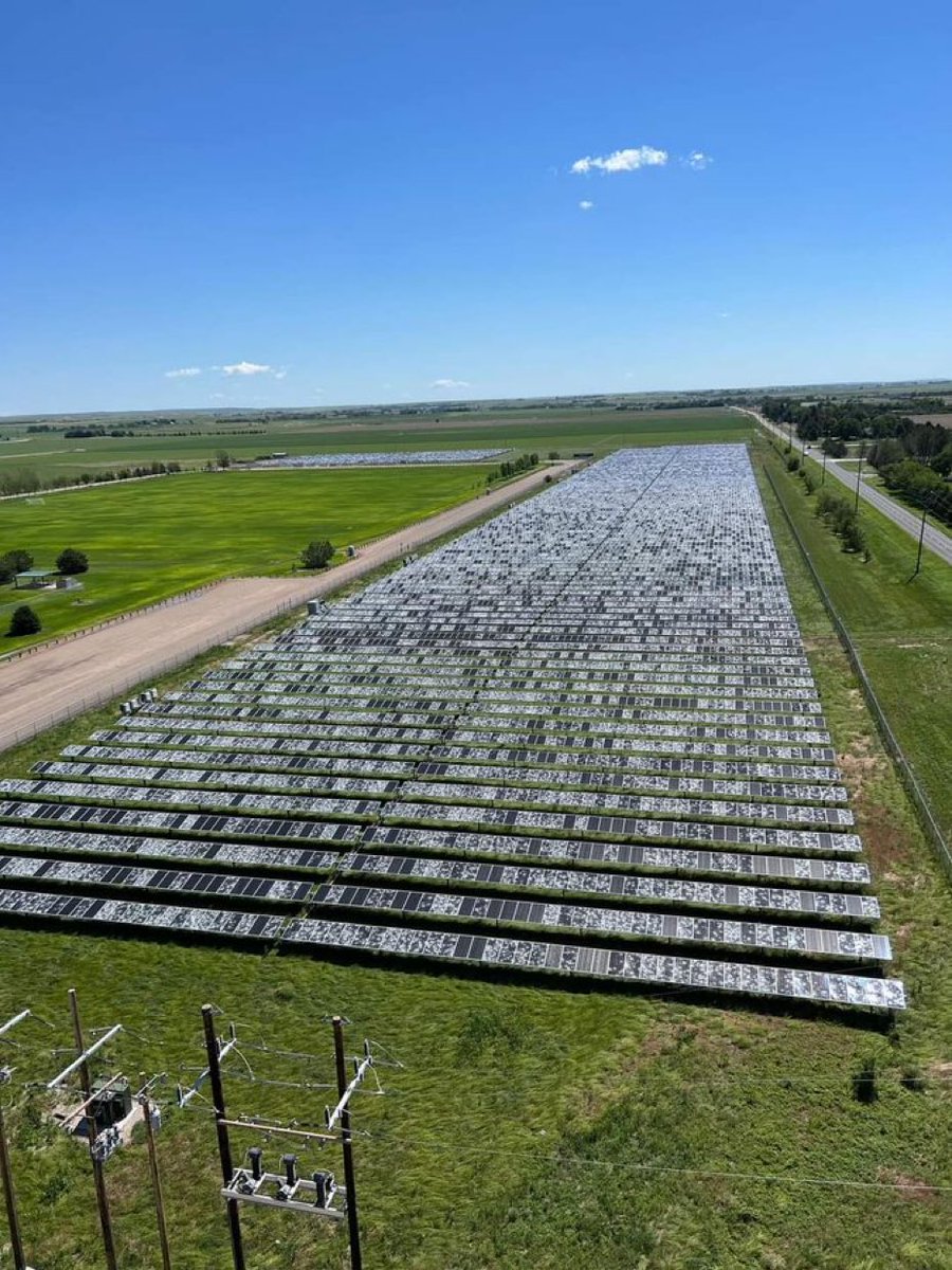 @townhallcom Solar panels after a hail storm in Nebraska…